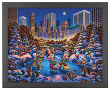 Load image into Gallery viewer, Mickey and Friends Skating in Central Park - Standard Art Prints - Art Of Entertainment

