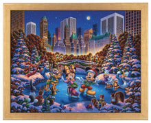 Load image into Gallery viewer, Mickey and Friends Skating in Central Park - Standard Art Prints - Art Of Entertainment
