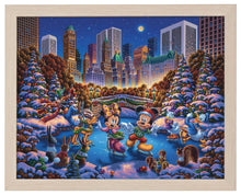 Load image into Gallery viewer, Mickey and Friends Skating in Central Park - Standard Art Prints - Art Of Entertainment
