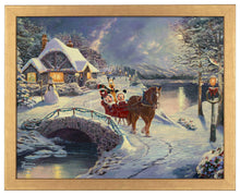Load image into Gallery viewer, Mickey and Minnie Evening Sleigh Ride - Standard Art Prints - Art Of Entertainment
