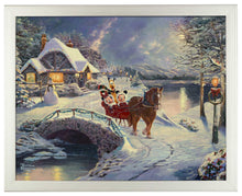 Load image into Gallery viewer, Mickey and Minnie Evening Sleigh Ride - Standard Art Prints - Art Of Entertainment
