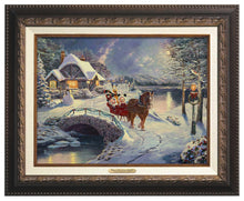 Load image into Gallery viewer, Mickey and Minnie Evening Sleigh Ride - Canvas Classics - Art Of Entertainment
