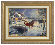Load image into Gallery viewer, Mickey and Minnie Evening Sleigh Ride - Canvas Classics - Art Of Entertainment
