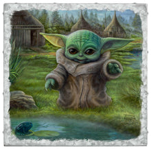 Load image into Gallery viewer, &lt;em&gt;The Mandalorian&lt;/em&gt;™ - Child&#39;s Play - 14&quot; x 14&quot; - Metal Box Art - Art Of Entertainment
