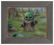 Load image into Gallery viewer, &lt;em&gt;The Mandalorian&lt;/em&gt;™  - Child&#39;s Play -  Framed Metal Print - Art Of Entertainment
