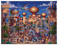 Load image into Gallery viewer, Aladdin Celebration in Agrabah - 11&quot; x 14&quot; Gallery Wrapped Canvas - Art Of Entertainment
