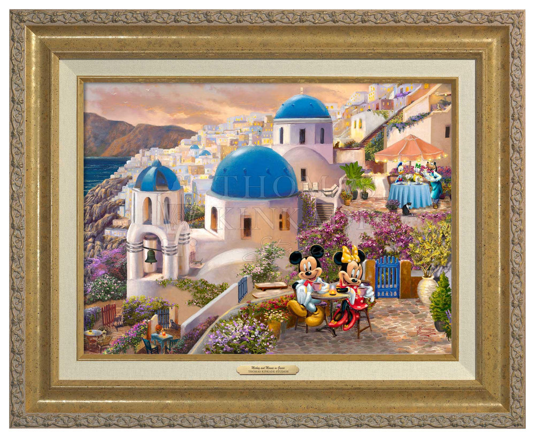 Disney Mickey and Minnie in Greece - Canvas Classics - Art Of Entertainment
