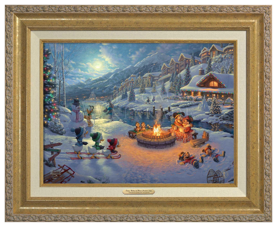 Disney - Mickey and Minnie Christmas Lodge - Canvas Classics - Art Of Entertainment