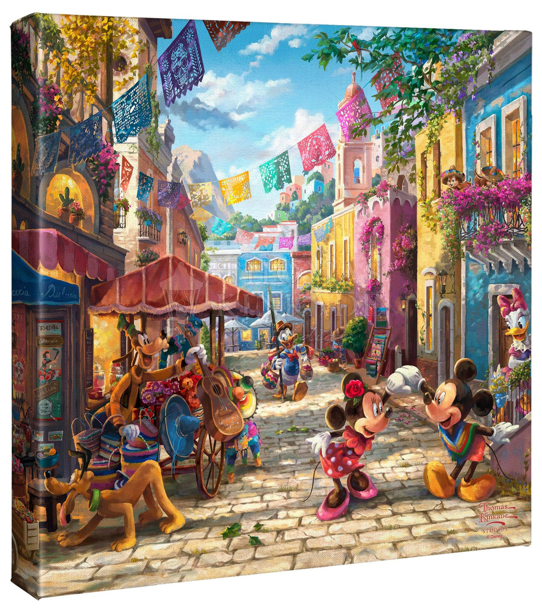 Disney Mickey and Minnie in Mexico - Gallery Wrapped Canvas - Art Of Entertainment