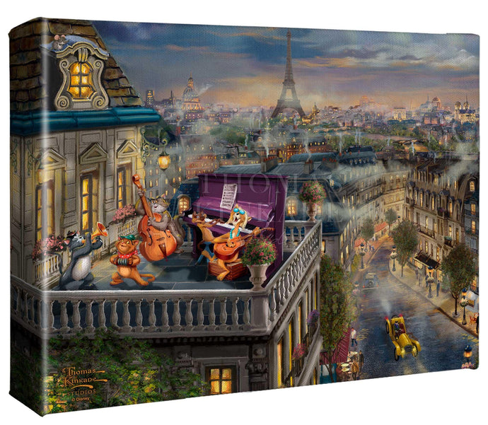 Disney The Aristocats - Love Under the Moon - Gallery Wrapped Canvas - Art Of Entertainment