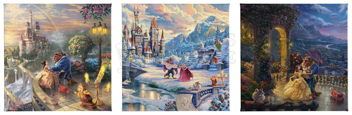 Beauty and the Beast Trio - Gallery Wrapped Canvas Collection 115996