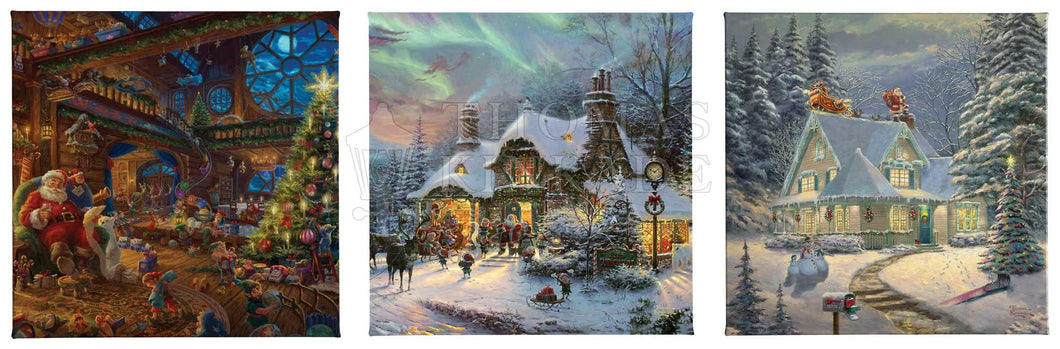 Santa Claus - Gallery Wrapped Canvas Collection SET/3 14X14 115999