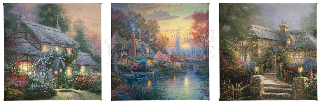 Cottages - Gallery Wrapped Canvas Collection - Vol 2 SET/3 14X14 116001
