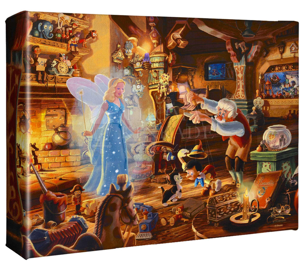 Disney Geppetto's Pinocchio - Gallery Wrapped Canvas Gallery Wrapped Canvas - Art Of Entertainment