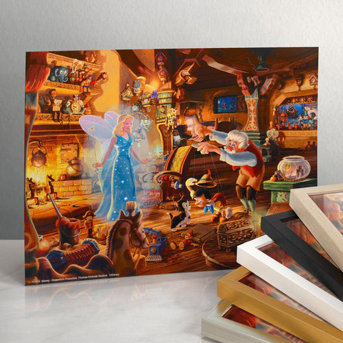 Disney Geppetto's Pinocchio - Standard Art Prints Art Prints - Art Of Entertainment