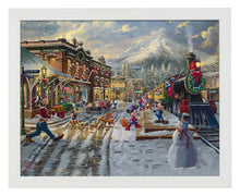 Load image into Gallery viewer, Disney Mickey and Minnie Candy Cane Express - Standard Art Prints
