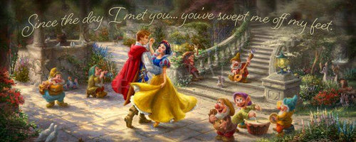 Disney Snow White Dancing in the Sunlight – 12″ x 30″ Wood Sign - Art Of Entertainment