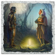 Load image into Gallery viewer, &lt;em&gt;The Mandalorian&lt;/em&gt;™ - Connection - 14&quot; x 14&quot; Metal Box Art Metal Box Art - Art Of Entertainment
