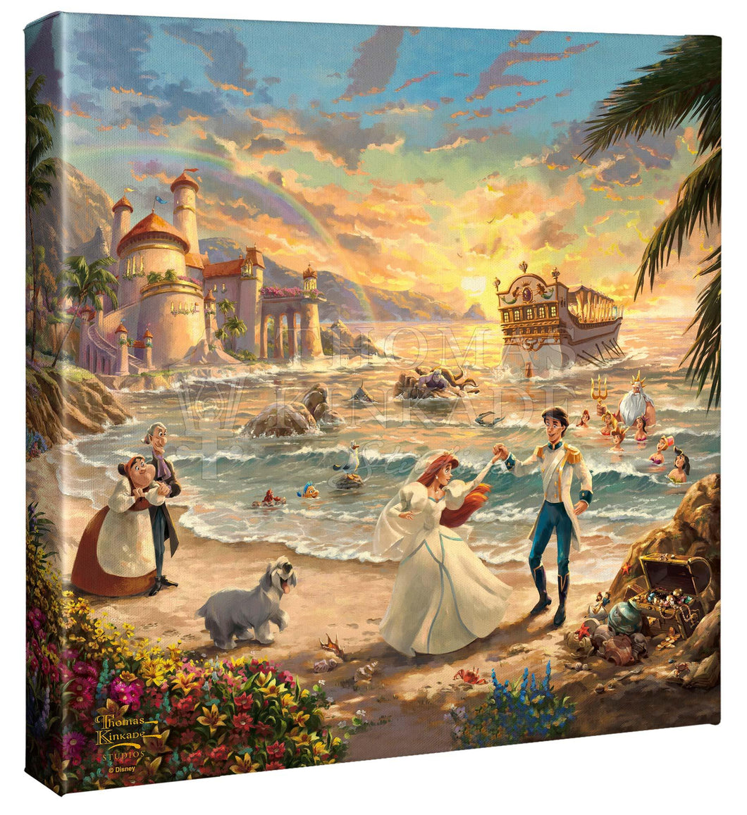 Disney Little Mermaid Celebration of Love - Gallery Wrapped Canvas - Art Of Entertainment