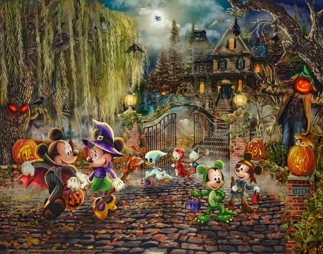 Disney Mickey and Minnie Halloween Fun - Standard Art Prints