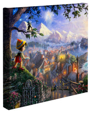 Load image into Gallery viewer, Pinocchio Wishes Upon A Star - 14&quot; x 14&quot; Gallery Wrapped Canvas 50258

