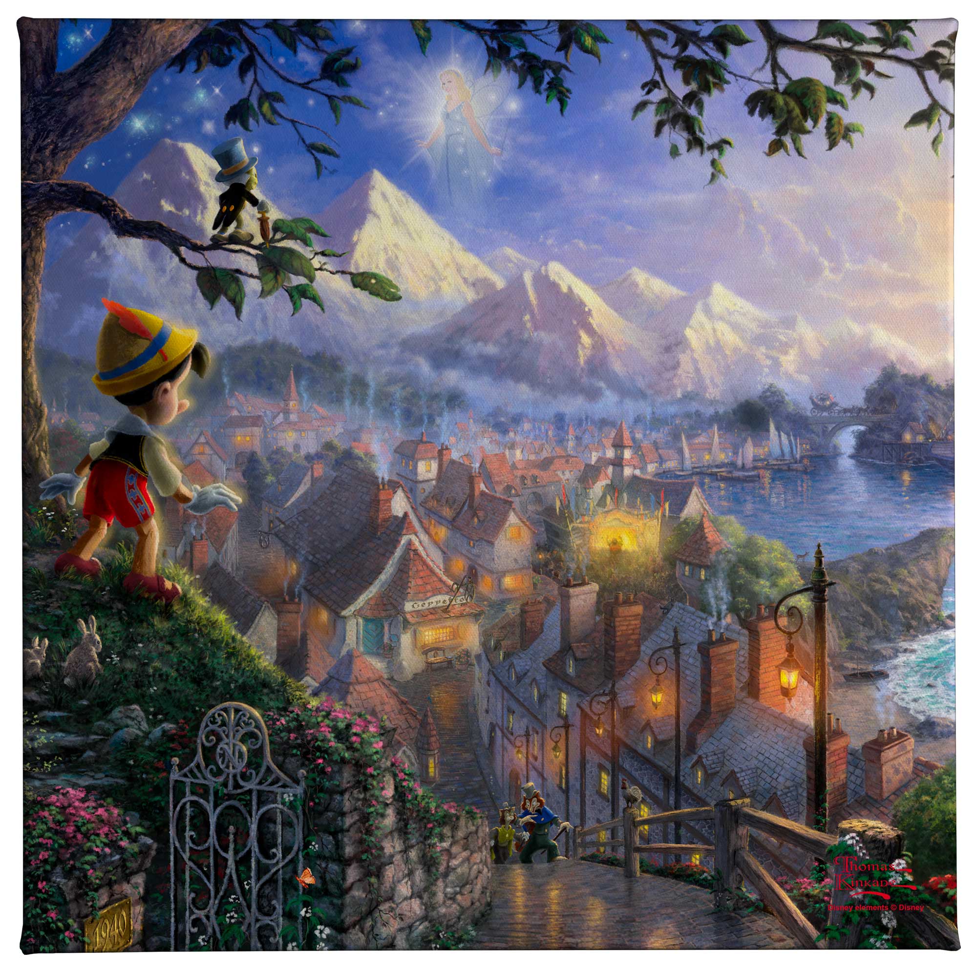 Star Wars Disney Gallery Wrapped Canvas By Thomas Kinkade Studios outlet