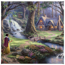 Load image into Gallery viewer, Gallery Wrapped Canvas Snow White Discovers the Cottage
