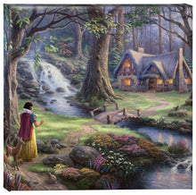 Load image into Gallery viewer, Gallery Wrapped Canvas Snow White Discovers the Cottage
