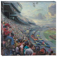 Load image into Gallery viewer, a group of people on a train track 
