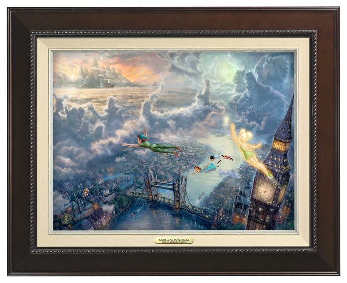 Tinker Bell and Peter Pan Fly to Never Land - Canvas Classics - ArtOfEntertainment.com