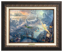 Load image into Gallery viewer, Tinker Bell and Peter Pan Fly to Never Land - Canvas Classics - ArtOfEntertainment.com
