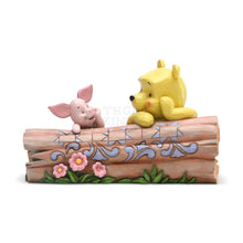 Load image into Gallery viewer, Pooh &amp; Piglet on a Log - Sculpture - Art Of Entertainment
