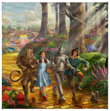 Load image into Gallery viewer, a couple of people that are standing in the woods 
