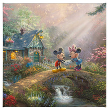 Load image into Gallery viewer, Mickey &amp; Minnie Sweetheart Bridge - Gallery Wrapped Canvas - Art Of Entertainment
