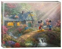 Load image into Gallery viewer, Mickey &amp; Minnie Sweetheart Bridge - Gallery Wrapped Canvas - Art Of Entertainment
