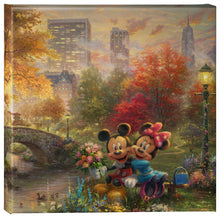 Load image into Gallery viewer, Mickey and Minnie - Sweetheart Central Park - Gallery Wrapped Canvas - Art Of Entertainment
