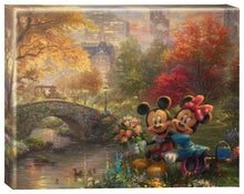 Load image into Gallery viewer, Mickey and Minnie - Sweetheart Central Park - Gallery Wrapped Canvas - Art Of Entertainment
