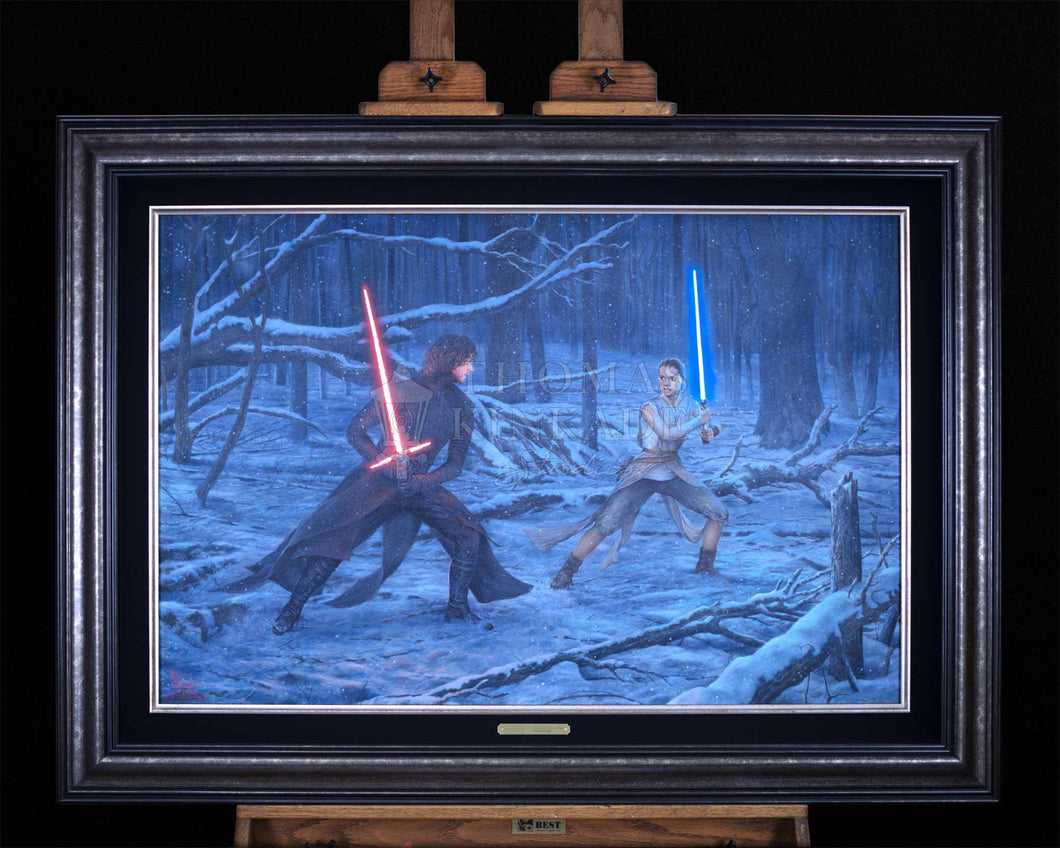 *Original Study* The Duel: Rey vs Ren Thomas Kinkade Studios - Art Of Entertainment