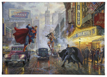 Load image into Gallery viewer, a painting of a horse drawn carriage on a street 
