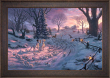 Load image into Gallery viewer, Disney - 101 Dalmatians on the Run - Limited Edition Canvas - SN - (Gallery Bronze Petite Frame)
