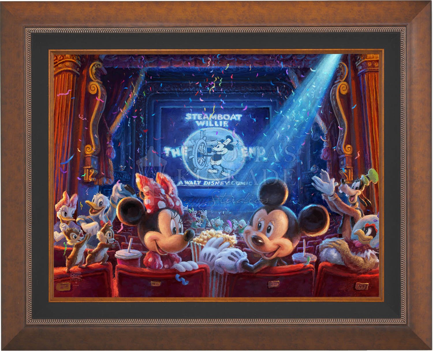 Thomas Kinkade - 90 Years of Mickey - Disney Jewel Edition on Canvas