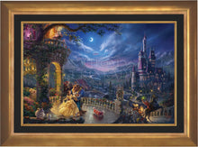 Load image into Gallery viewer, Beauty and the Beast Dancing in the Moonlight - Limited Edition Canvas (JE - Jewel Edition) - ArtOfEntertainment.com
