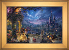 Load image into Gallery viewer, Beauty and the Beast Dancing in the Moonlight - Limited Edition Canvas (JE - Jewel Edition) - ArtOfEntertainment.com
