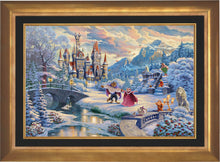 Load image into Gallery viewer, Beauty and the Beast&#39;s Winter Enchantment - Limited Edition Canvas (JE - Jewel Edition) - ArtOfEntertainment.com
