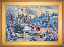 Load image into Gallery viewer, Beauty and the Beast&#39;s Winter Enchantment - Limited Edition Canvas (JE - Jewel Edition) - ArtOfEntertainment.com
