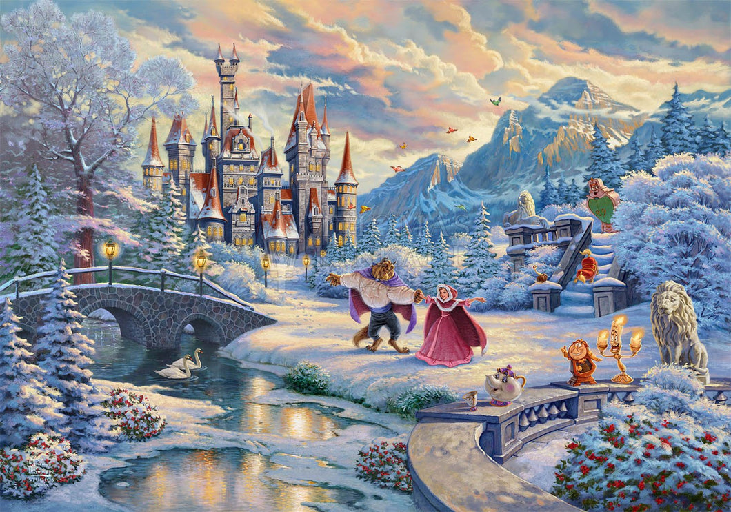 Beauty and the Beast's Winter Enchantment - Limited Edition Canvas - SN - (Unframed)