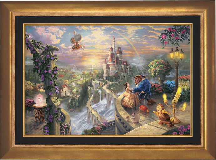 Beauty and the Beast Falling in Love - Limited Edition Canvas (SN - Standard Numbered) - ArtOfEntertainment.com