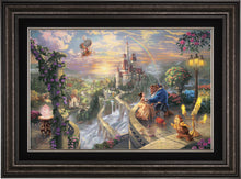 Load image into Gallery viewer, Beauty and the Beast Falling in Love - Limited Edition Canvas (SN - Standard Numbered) - ArtOfEntertainment.com
