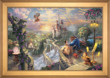 Load image into Gallery viewer, Beauty and the Beast Falling in Love - Limited Edition Canvas (JE - Jewel Edition) - ArtOfEntertainment.com
