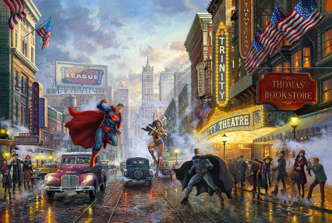Batman, Superman, Wonder Woman - Limited Edition Canvas - SN - (Unframed)
